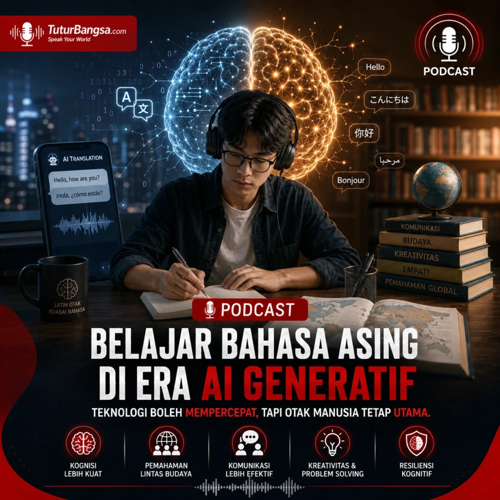 Belajar bahasa asing dengan AI