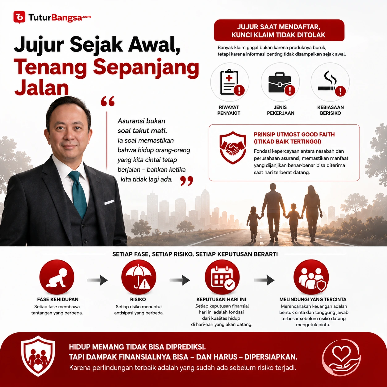 Jujur sejak awal, tenang sepanjang jalan