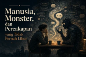 Manusia, Monster, dan Percakapan yang Tidak Pernah Libur