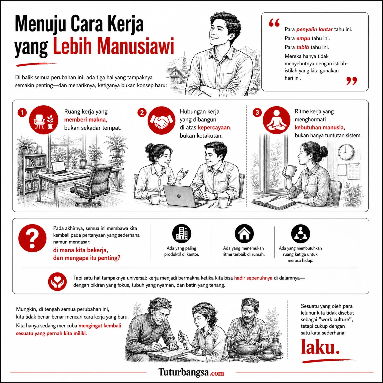 Menuju cara kerja yang lebih manusiawi