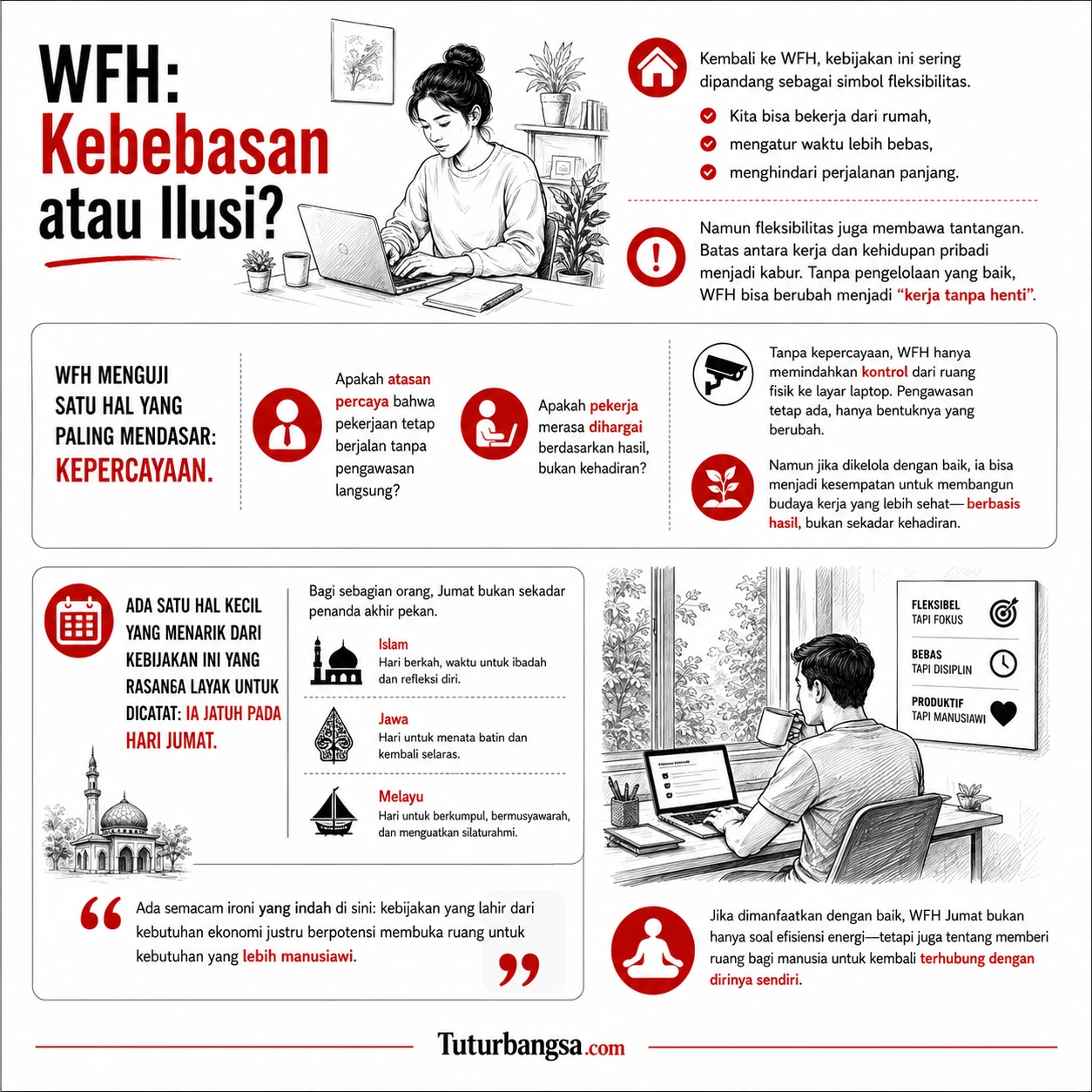 WFH Kebebasan atau ilusi