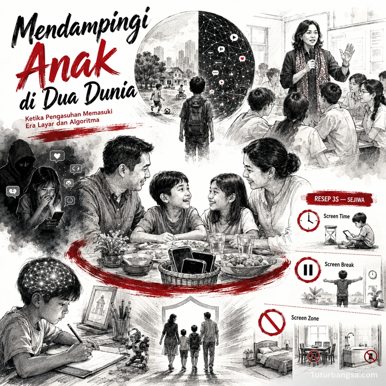 Resep 3S Dalam Mendampingi Anak di Era Digital_Tuturbangsa.com