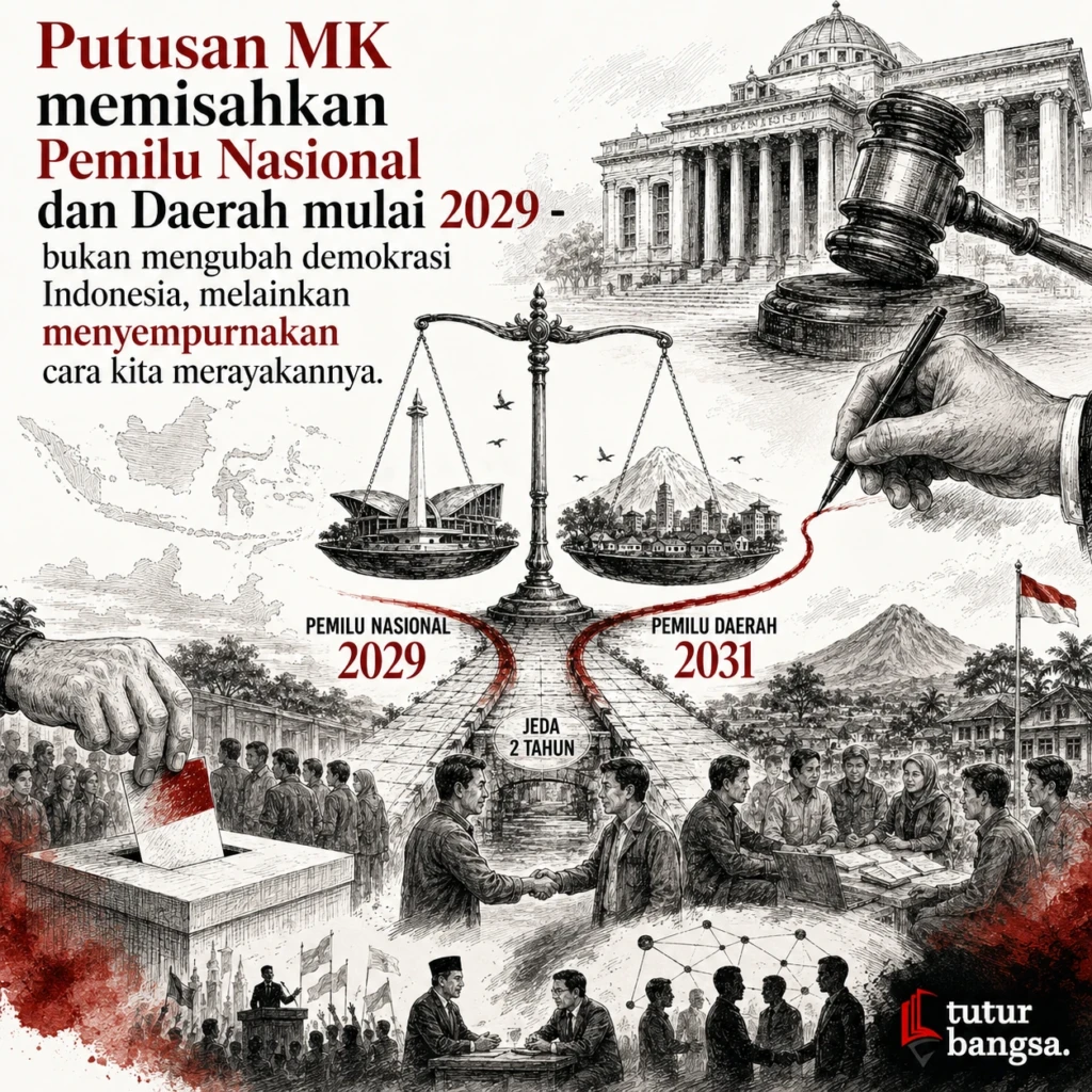Demokrasi Indonesia Rayakan Breakthrough Baru Lewat Putusan MK_Tuturbangsa.com