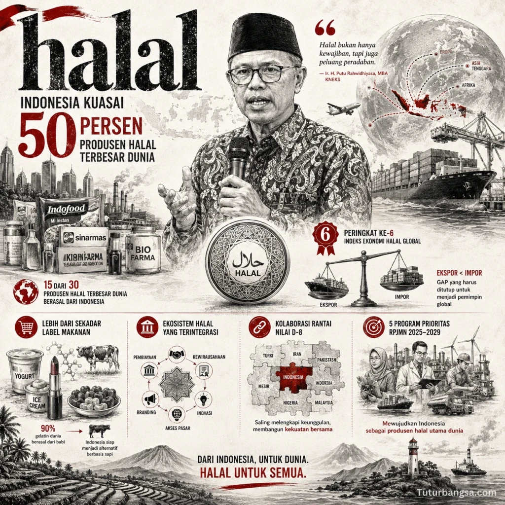 Indonesia Kuasai 50 Persen Produsen Halal Terbesar Dunia_Tuturbangsa.com