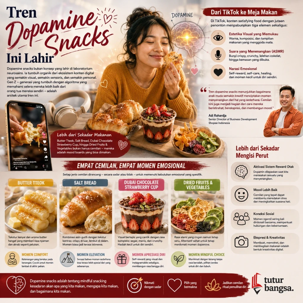 Dopamine Snacks: Ketika Cemilan Menjadi Terapi Mood_Tuturbangsa.com