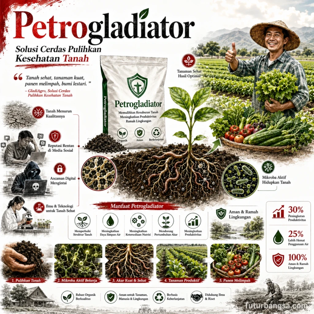 Petrogladiator, Solusi Cerdas Pulihkan Kesehatan Tanah_Tuturbangsa.com