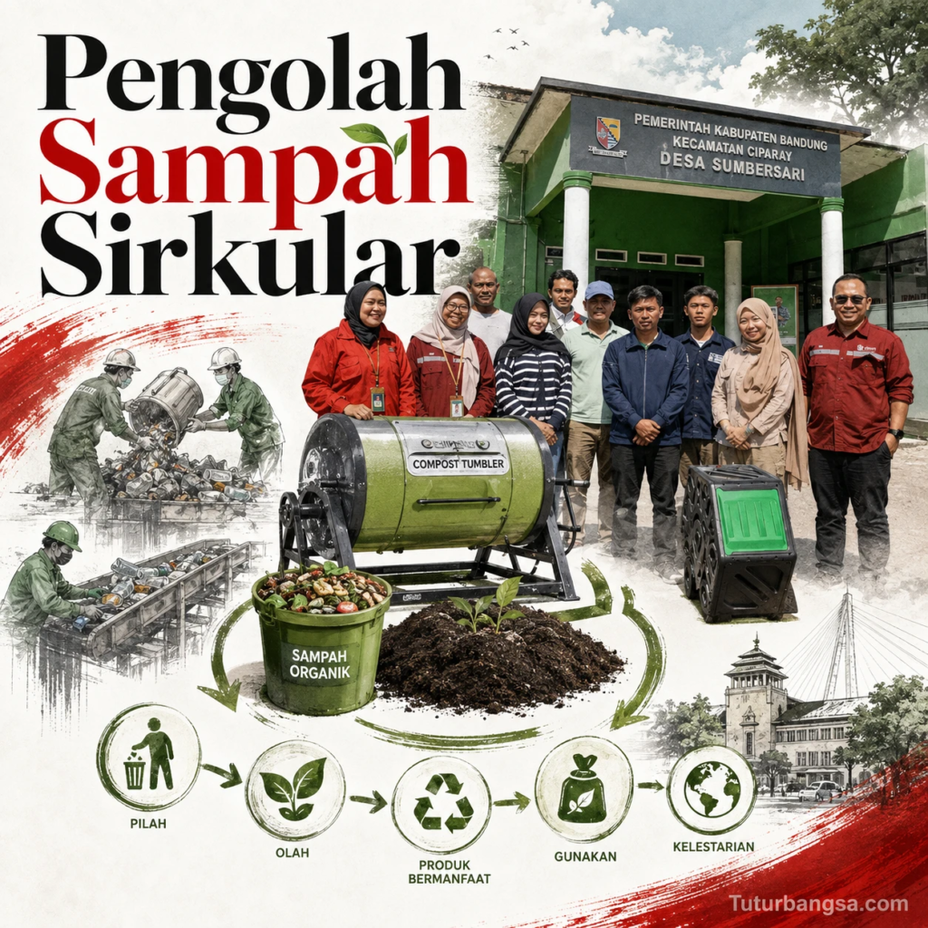 Berdayakan Pemuda Desa, Unpad Hadirkan Pengolah Sampah Sirkular di Bandung_Tuturbangsa.com